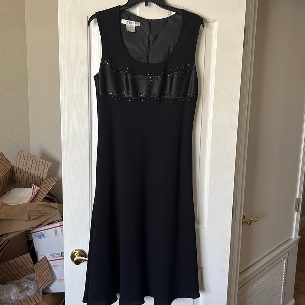 EVAN Piccone EUC black sleeveless dress size 14